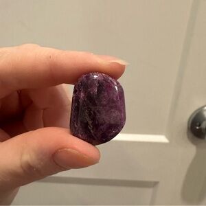 Polished Raw Ruby Pendant